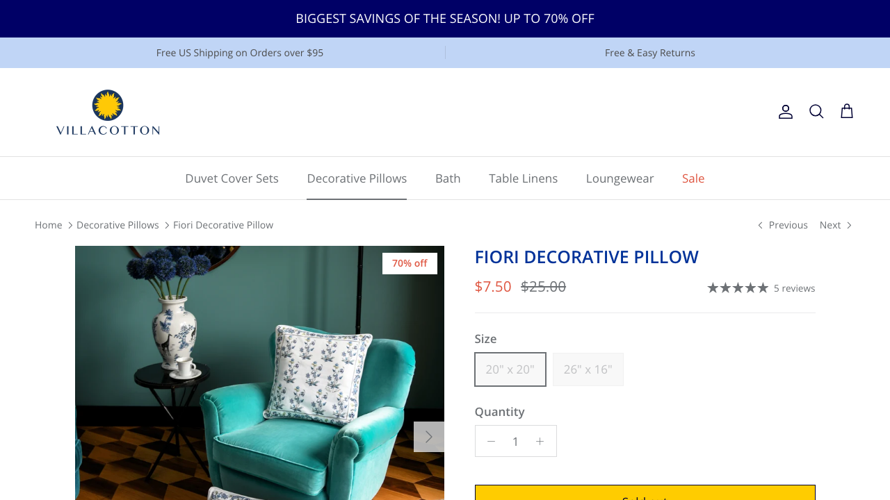 Villa Cotton product page from run 20260827T142718-HALwg6vOjU